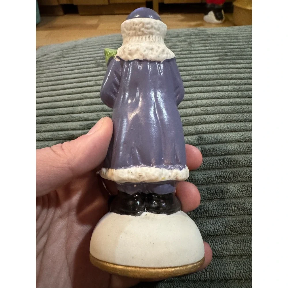 Vintage 1904 Austria Santa Claus Figurine with‎ Tree and Teddy Bear